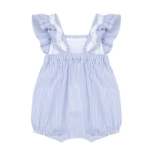 Tartine et chocolat romper suit white striped cotton