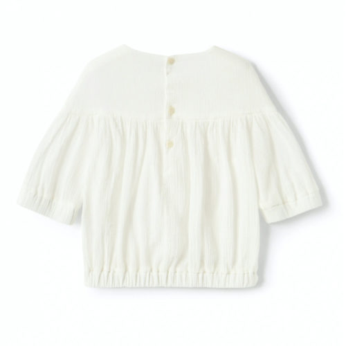 Il Gufo White Gauze Shirt