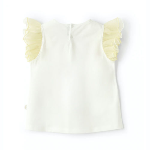 Il Gufo T-shirt Tulle Sleeves